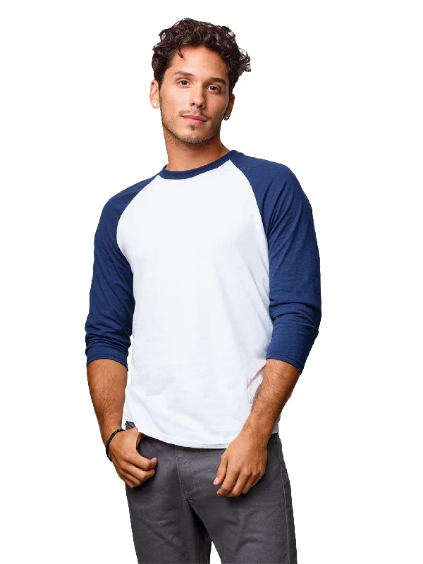 Hanes Mens X-Temp Baseball T-Shirt