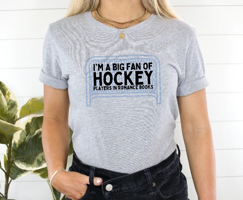 i'm a big fan of hockey players in romance books t-shirt