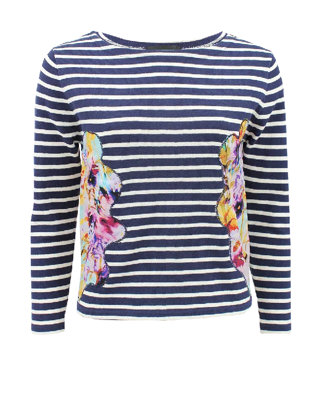 Long Sleeve Print Solange Top