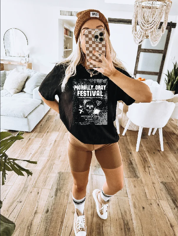 morally gray festival t-shirt