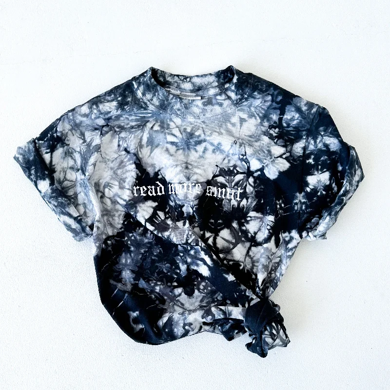 read more smut embroidered tie-dye t-shirt