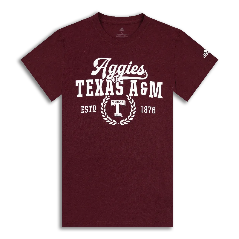 Aggies of Texas A&M Script Maroon T-Shirt