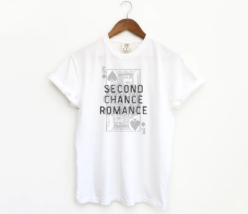 second chance romance t-shirt in white