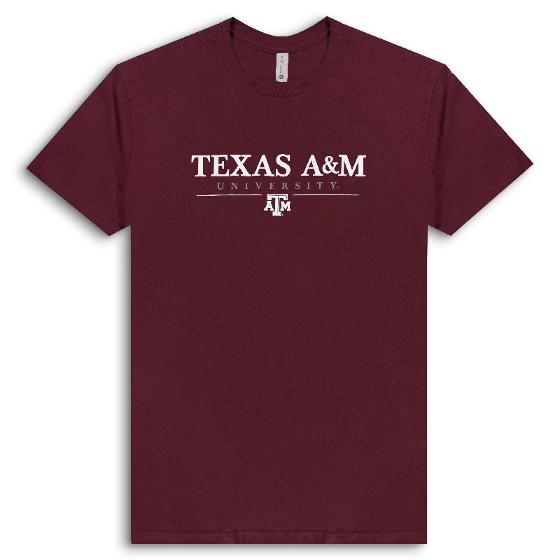 Texas A&M University Simple Maroon T-Shirt