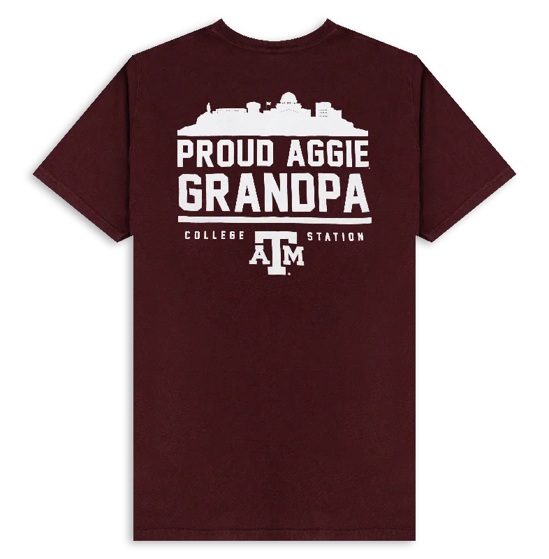 Texas A&M Skyline Grandpa T-Shirt