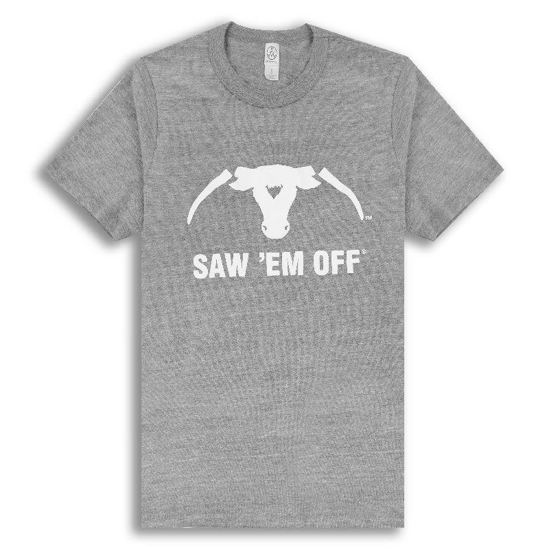 Saw 'Em Off Tri-blend Gray T-Shirt