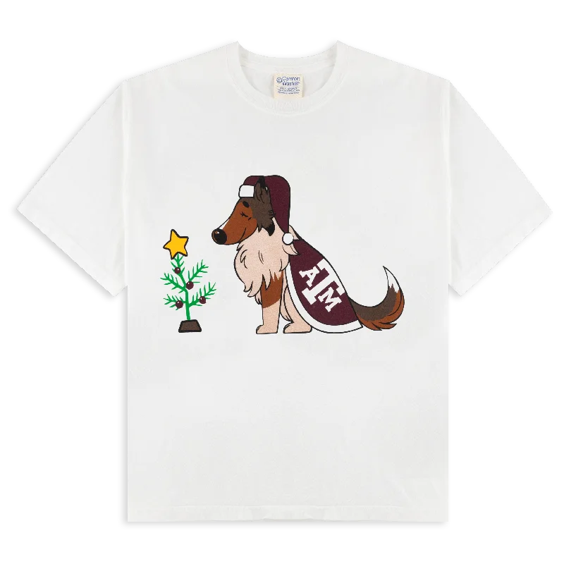 Texas A&M Youth Reveille Christmas Tree T-Shirt