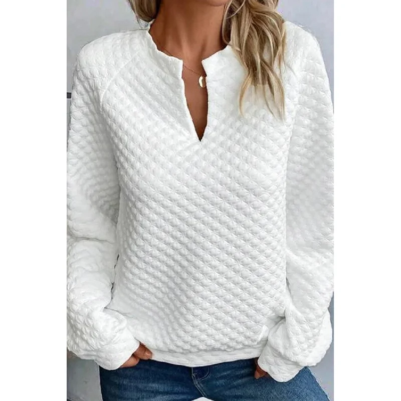 Mylah Quilted Long Sleeve Top