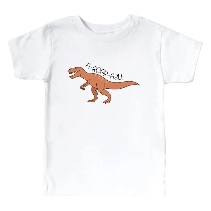 A-Roar-Able Kids Graphic Tee | White