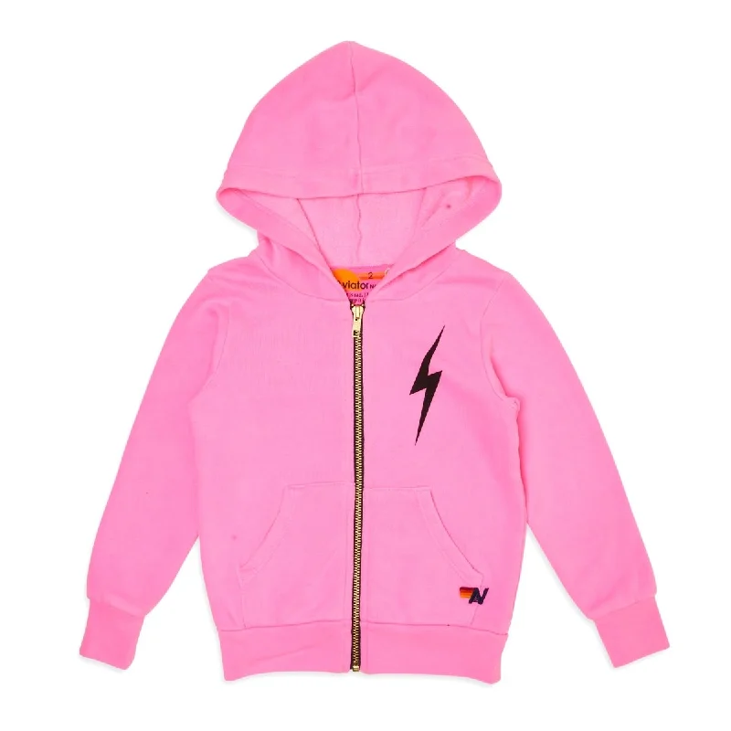 BOLT NEON ZIP UP HOODIE