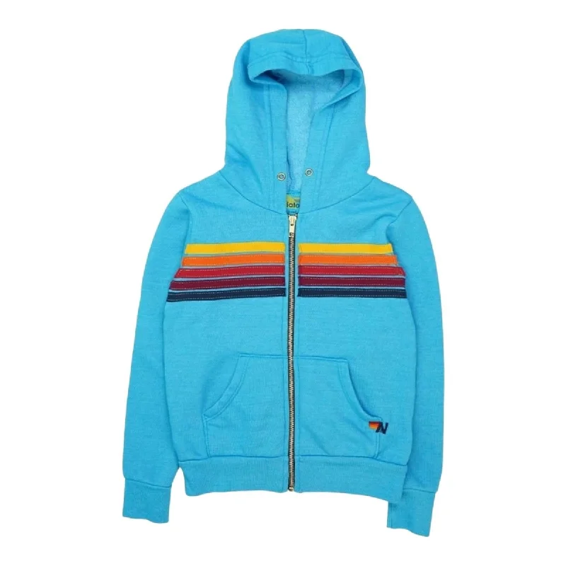 5 STRIPE NEON ZIP UP HOODIE