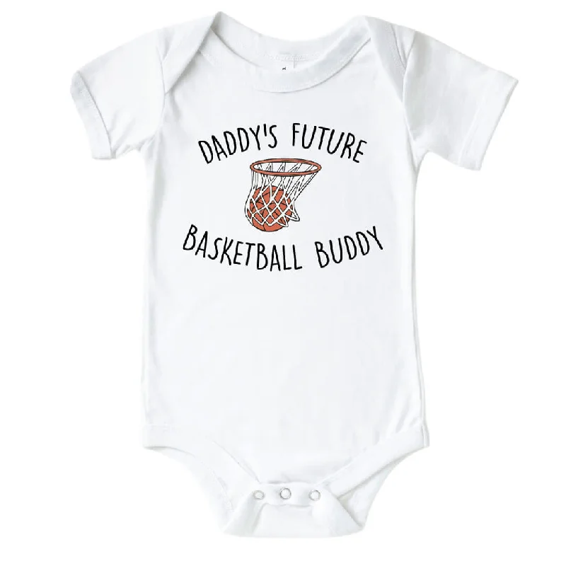 Basketball Buddy Graphic Bodysuit | White