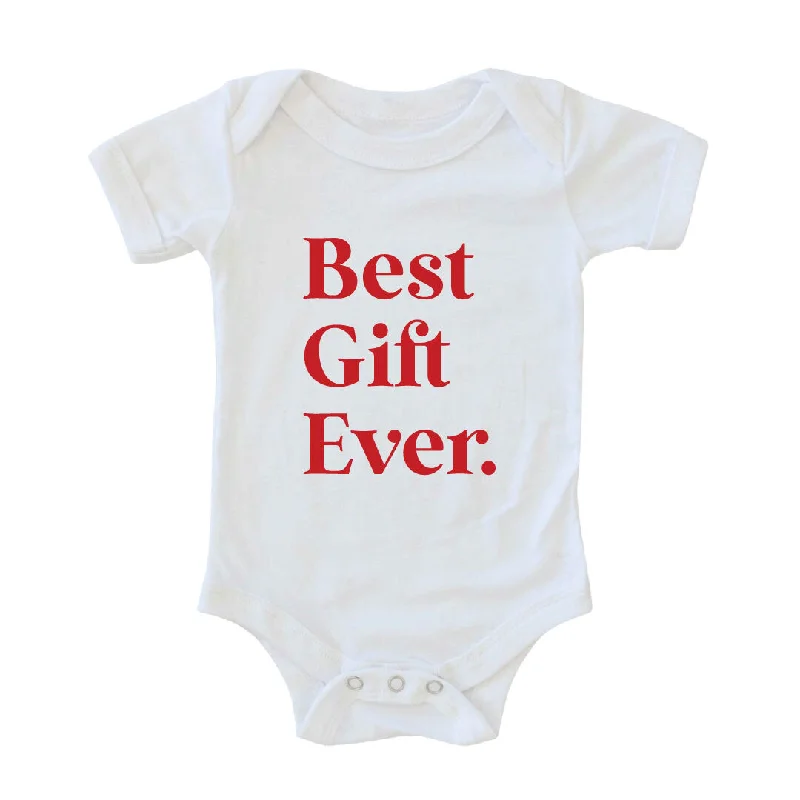 Best Gift Ever Graphic Bodysuit | White