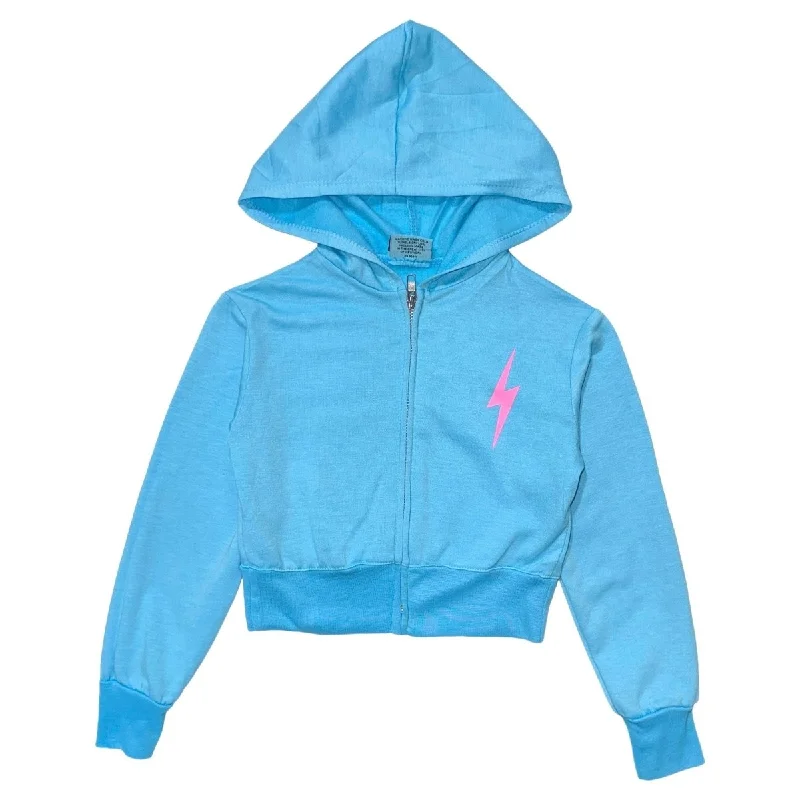 NEON BOLT ZIP UP HOODIE