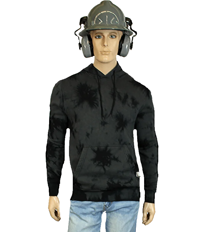 Flame Resistant Fractured Hooded Sweatshirt Gray/Black