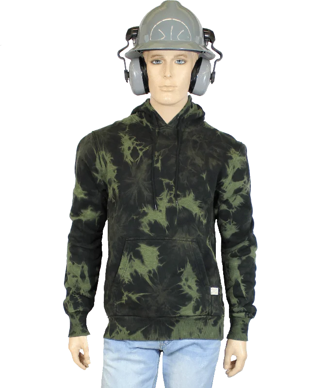 Flame Resistant Fractured Hooded Sweatshirt Green/Black