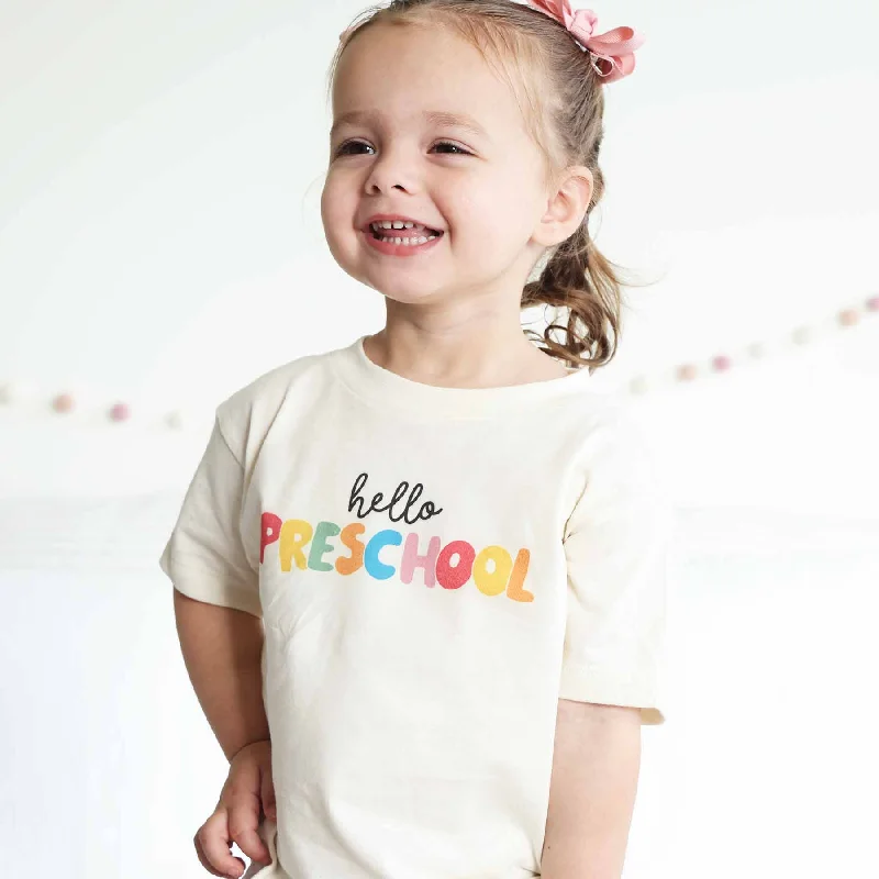 Hello New Grade Kids Graphic Tee | Natural