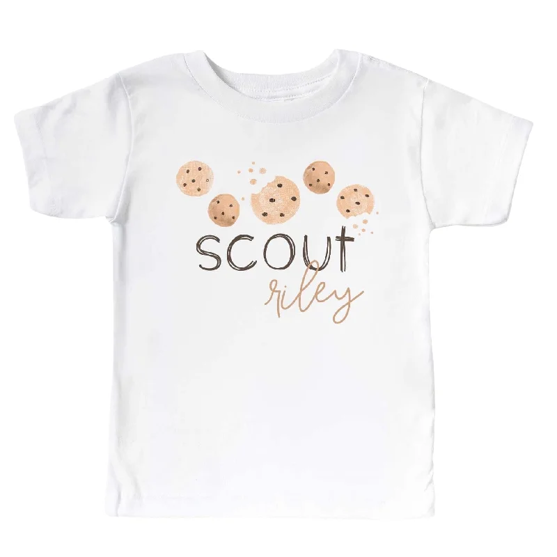 Personalized Cookie Crumble Kids Graphic Tee | White