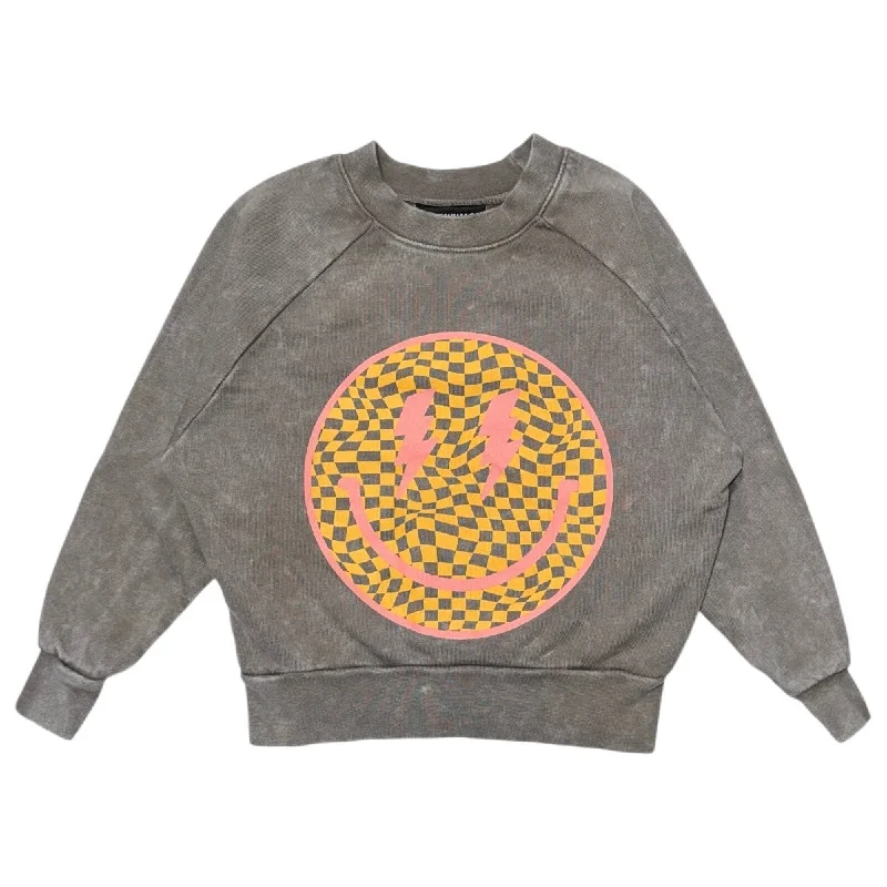 HAPPY DAYS SMILEY CHECKERED SWEATSHIRT