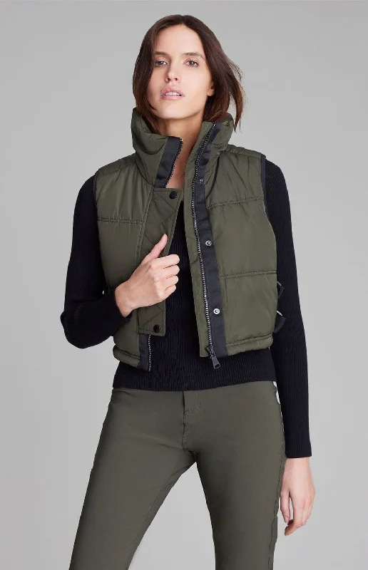 La Vitesse Cropped Vest | Olive