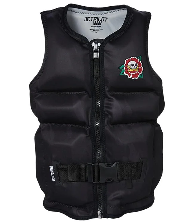 Jetpilot X1 Boys Neo Life Vest (2024) - Black