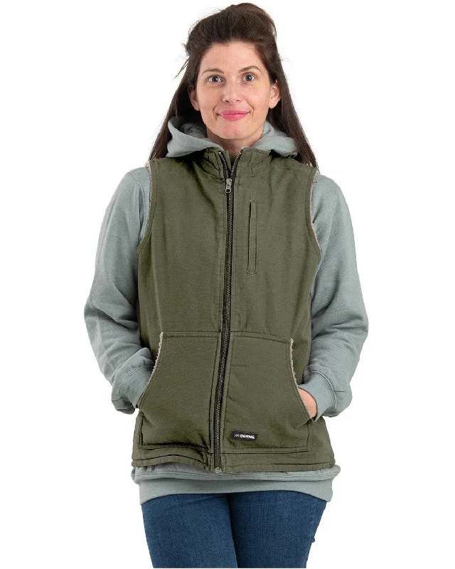 Berne Ladies' Sherpa-Lined Softstone Duck Vest