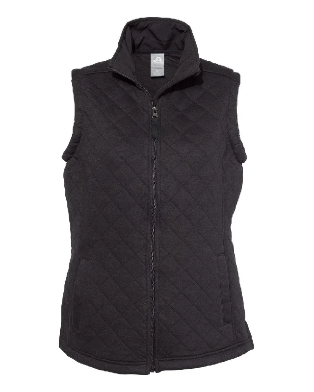 J. America Women's Quilted Full-Zip Vest